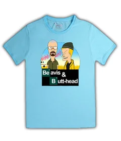 Прикольные футболки: Beavis and Butt-head на голубой (Во все тяжкие)